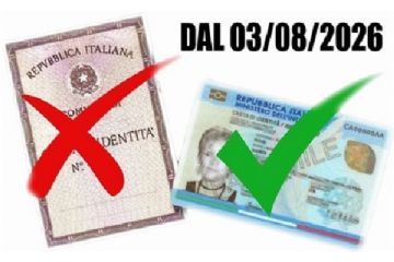 Cessazione validit&#224; carta d&#39;identit&#224; cartacea dal 03.08.2026